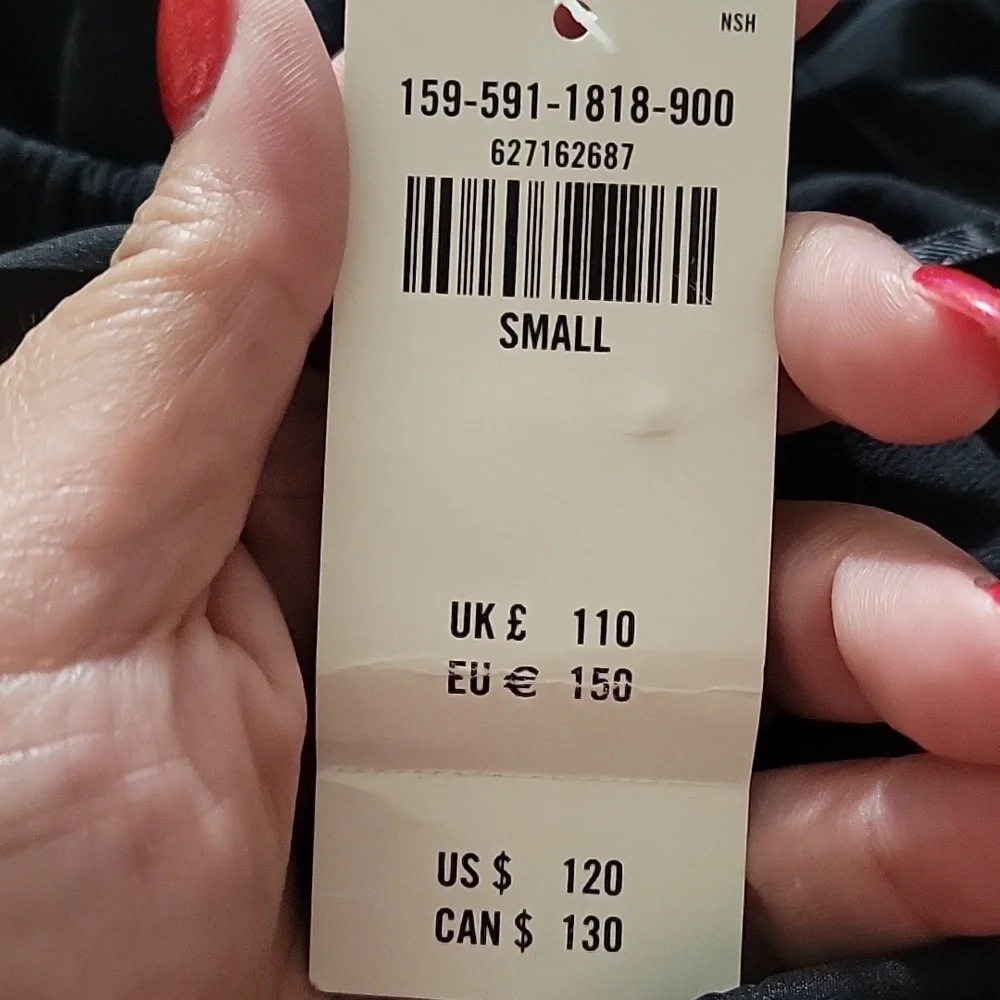 Abercrombie & Fitch Women's S Black Maxi Dress Pleated Spaghetti Strap N…